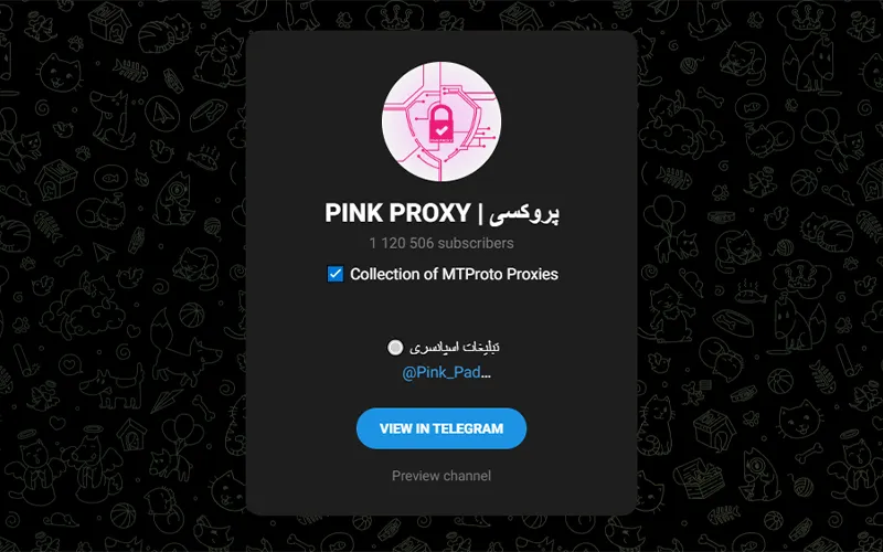تصویر کانال پینک پروکسی